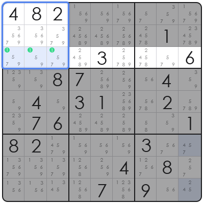 sudoku empty rectangle